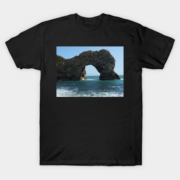 Durdle Door At Dorset T-Shirt by fantastic-designs